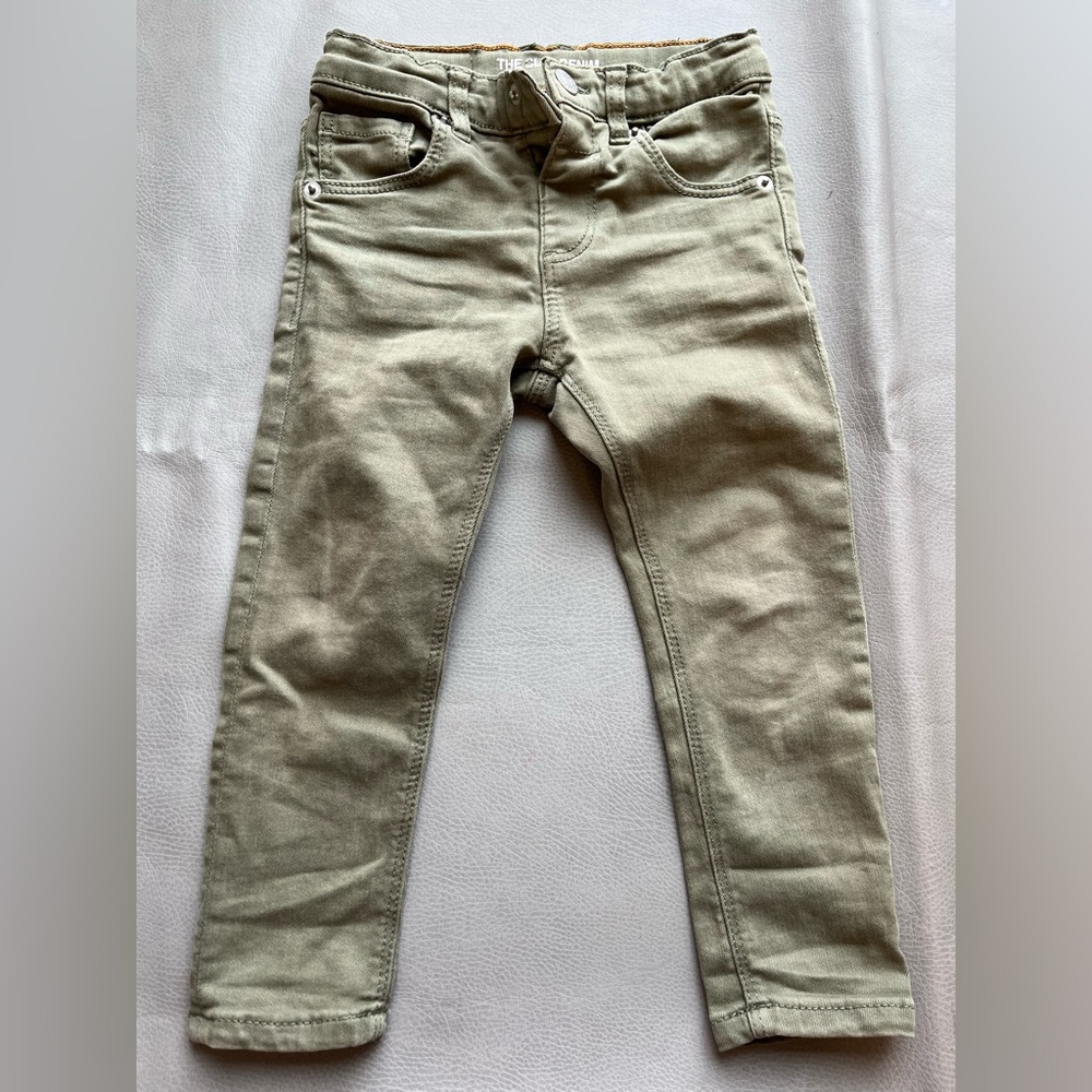 Zara boys green slim denim